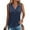 Navy blue, variant on Women V Neck Tank Tops Casual Summer Loose Fit Sleeveless Shirts Blouse