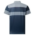 thumbnail image 4 of zfhfof Men's Casual Polo Shirts Summer Button Short Sleeve Fashion Golf Work Shirt Classic Striped Slim Fit T-Shirts, 4 of 8