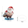 thumbnail image 6 of nvzhuang Christmas Desk Ornament Cute Santa Figurine 2D Flat Acrylic Tabletop Decorations for Home, 6 of 6