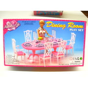 My Fancy Life Dinning Play Set,Gloria, Barbie doll size doll house furniture set