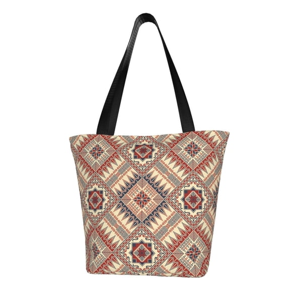 Rocae Fashion Tatreez (3) for Shoulder Bags for Women Tote Bag for Women with Zipper Closure