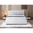 thumbnail image 5 of Omax Decor Jaxon Upholstered Platform Queen Bed in White Boucle Fabric, 5 of 10
