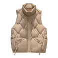 thumbnail image 1 of Chaqueta con Capucha para Mujer Gibobby Chaleco de moda caqui L, 1 of 4