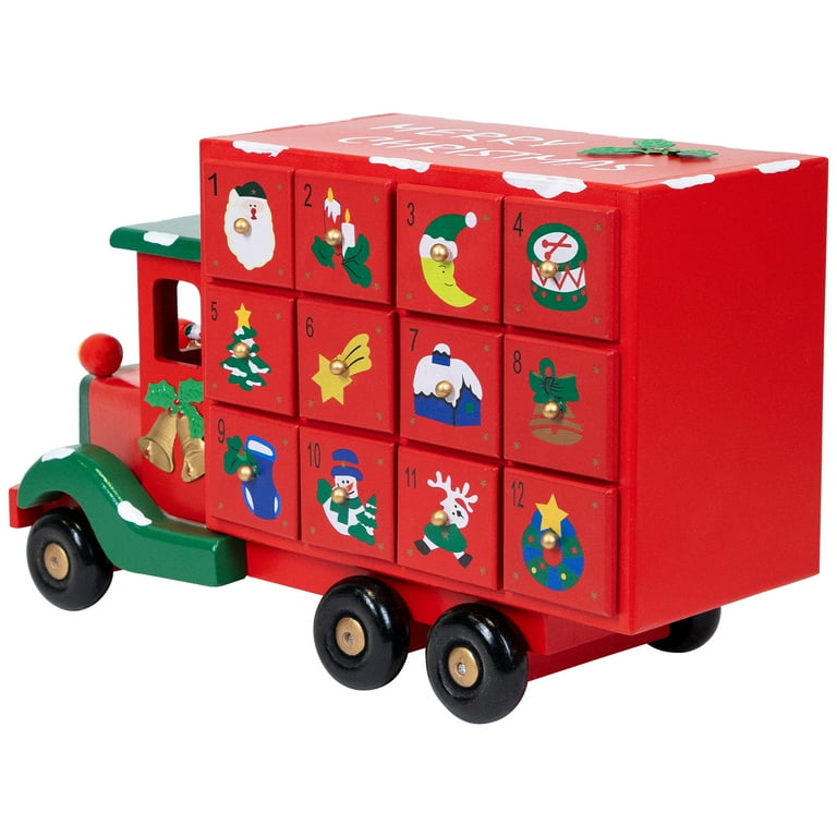 Northlight Advent Calendar Storage Truck Christmas Decoration - 14