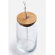 thumbnail image 4 of Set De 6 Vasos Lata Vidrio 16oz 473ml Con Tapas Bambú Popote 18pz, 4 of 9