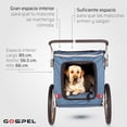 thumbnail image 4 of Remolque R20 para Bicicleta 2en1 para Mascotas Gospel Negro M, 4 of 8
