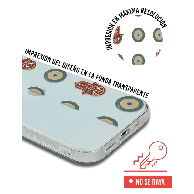 Funda Antigolpes InstaCase Para iPhone X Ojo Turco y Manos TPU 2mm
