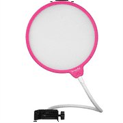 Dragonpad USA 6" Round Gooseneck Microphone Studio Pop Filter with Clamp - Pink/White