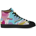 thumbnail image 4 of Aidianart Womens 80s High Top Canvas Sneakers High Top Shoes Size 7, 4 of 5