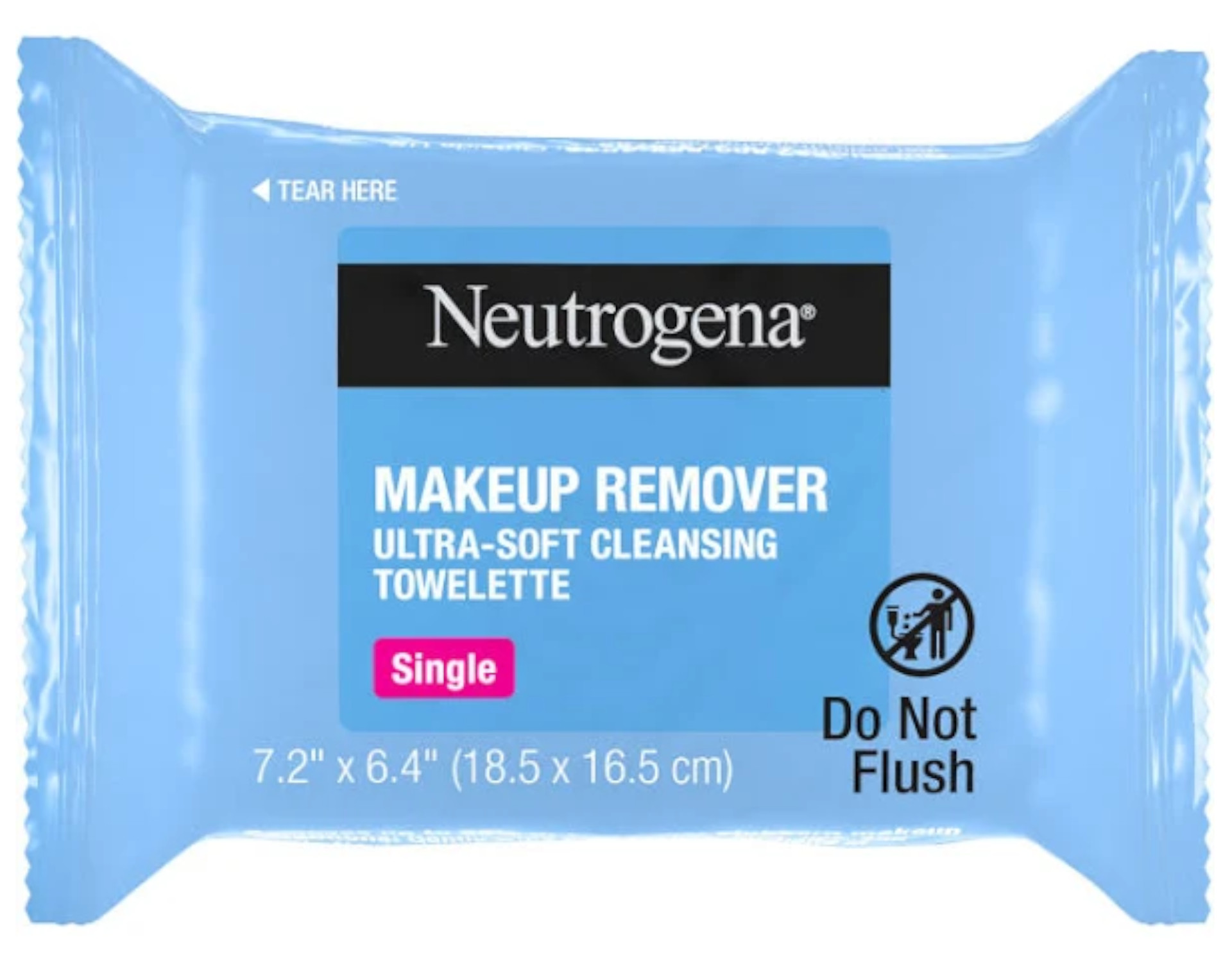 6 Pack Neutrogena Cleansing Facial Wipes, Individually Wrapped, 1 Bag of 20 Each - image 3 of 5
