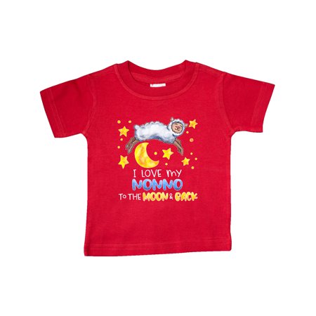 

Inktastic I Love my Nonno to the Moon and Back Cute Sheep Gift Baby Boy or Baby Girl T-Shirt