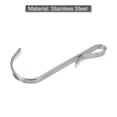 thumbnail image 4 of 20pcs Stainless Steel J Shaped Hooks, Clip-on Hook Wire Rack Hook for Kitchen Bathroom Wire Shelf Silver, 4 of 6