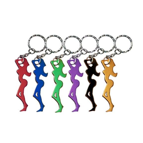 Bottle Opener Keychain for Men Women Colorful Zinc-Alloy Beer Bottle Opener