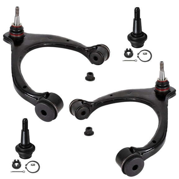 Detroit Axle - Front End Suspension Kit for GMC Chevy Silverado Sierra 1500 Yukon XL Suburban Tahoe Cadillac Escalade ESV, Upper Control Arms with Ball Joint Lower Ball Joints Replacement