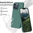 thumbnail image 2 of Compatible with iPhone 13 Pro Max Case 6.7 inch Premium Liquid Silicone with [Soft Anti-Scratch Microfiber Lining] Gel Rubber Full-Body Bumper Protection Case for iPhone 13 Pro Max - Pine Green, 2 of 14