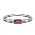 thumbnail image 1 of East-West Stackable Baguette Birthstone Ring - Ruby (July), 1 of 5