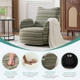 thumbnail image 5 of Swivel Accent Chair,Modern Fabric Accent Armchair with 360° Metal Base,29" Small Swivel Barrel Chair for Living Room Bedroom Club, 5 of 8