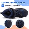 thumbnail image 3 of Gexuosn Kids Hiking Boots Wide Toe Boys Girls Hiking Shoes Barefoot Athletic Trekking Shoes,Navy, 3 of 8