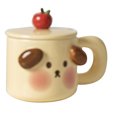 thumbnail image 1 of Taza de café de dibujos animados con tapa de cuchara, taza de leche con forma de Animal, para oficina, escuela, tipo oso, 1 of 12