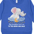thumbnail image 3 of Inktastic My Grandma Loves Me to the Moon and Back Elephant Family Toddler Sweatshirt, 3 of 4