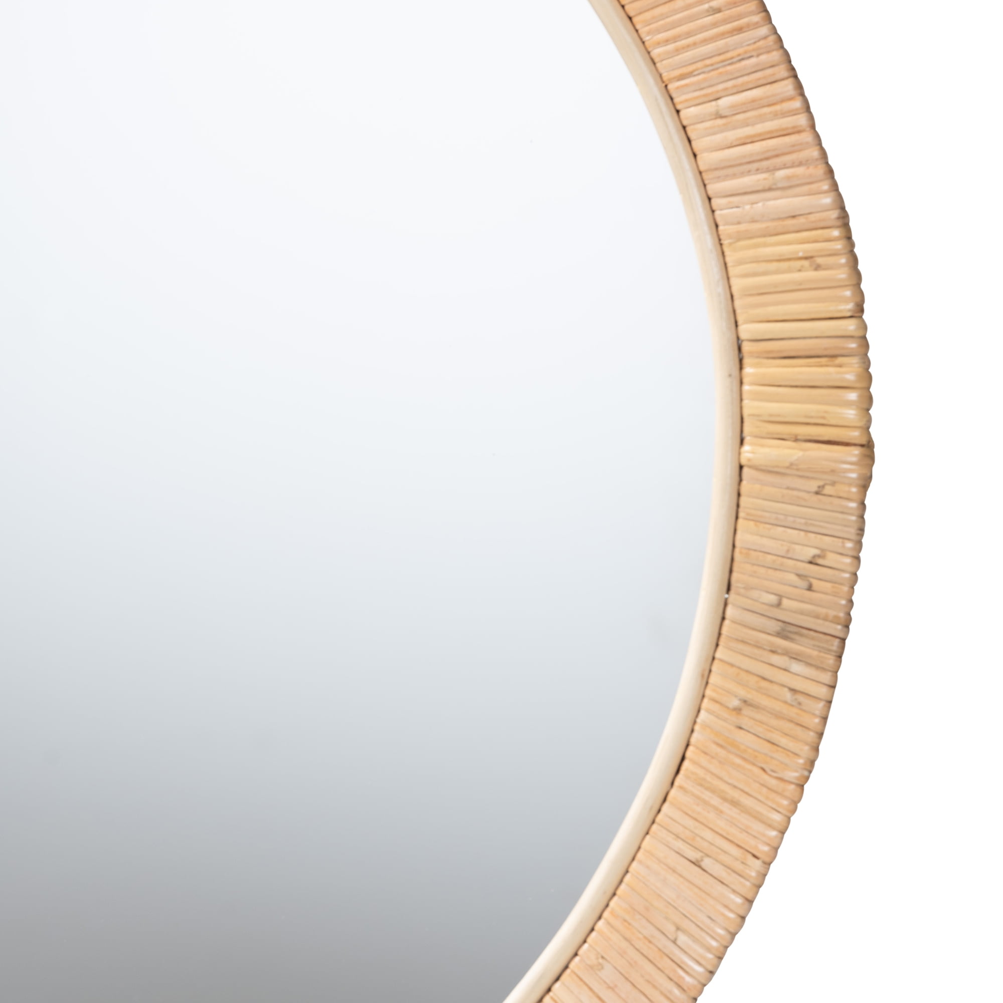 bali & pari Bella Seagrass BOHO Mirror, Natural Brown