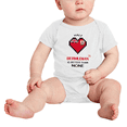 thumbnail image 2 of Half Bermudian Is Better Than None Cute Baby Bodysuits Newborn Clothes (White, 0-3 Months), 2 of 5