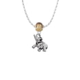 thumbnail image 2 of Delight Jewelry Silvertone Elephant Mia Monkey Charm Necklace, 2 of 4