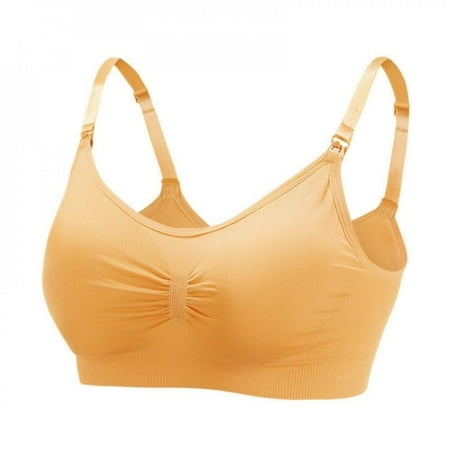 

Nursing Bra for Breastfeeding Maternity Bras Push Up Seamless Pregnancy Bralette Underwear