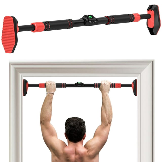 Soozier Barre de Traction pour Porte, Barre de Chin Up avec Largeur Réglable 37.8 Pouces-51.2 Pouces