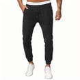 thumbnail image 1 of Puntoco Pantalones con bolsillos y cordón ajustable en color liso para hombre, 1 of 8