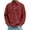 Red, variant on Men's Corduroy Shirts Solid Color Fall Half Button Long Sleeves Polo Shirt Casual Work Collared Shirt with Pocket Gray M(M)