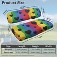 thumbnail image 7 of Aplkyhs Rainbow Love Universal Golf Cart Seat Covers American Pride Month Golf Cart Breathable Material Fit for Most Club Car Golf Cart Front Seat Covers Soft and Comfortable, 7 of 7