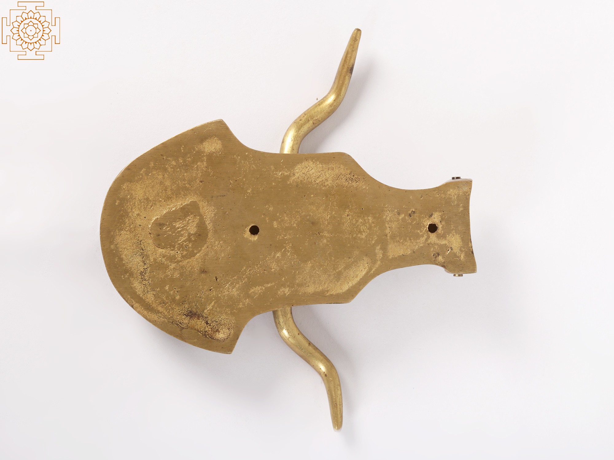 7" Brass Bull Head Door Knocker - Brass - image 4 of 4