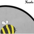 thumbnail image 3 of GZHJMY Daisy Honeybee Anti Fatigue Round Area Rug, Bee Non Slip Absorbent Comfort Round Rug Floor Carpet Yoga Mat for Entryway Living Room Bedroom Sofa Home Decor (3' in Diameter), 3 of 7