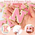 thumbnail image 4 of Bolsa de maquillaje Huhumy con 12 iniciales personalizadas de la A a la Z con parches, 4 of 7