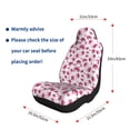 thumbnail image 5 of Cauagu Lilies Flowers Print Car Seat Covers,Universal Automotive Seat Covers Car Seat Protectors Easy to Install Car Cover Car Accessories Auto rucks Van & SUV-2 PCS, 5 of 9