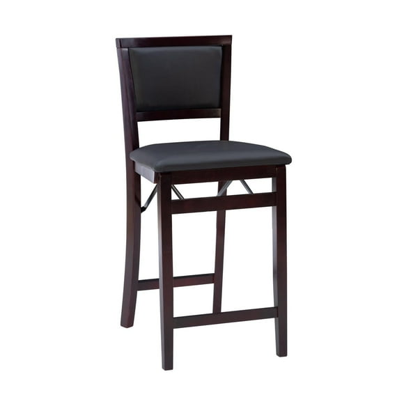Tabouret de comptoir pliant à dossier rembourré Bronson