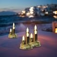 thumbnail image 6 of Electroplated Electronic Candle Set, Three Head LED Candle Ornaments, Realistic Flame Simulation for Home Decoration, Battery Operated, Odorless, Safe and Convenient Plastic Design, 6 of 6