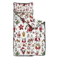 thumbnail image 2 of White Christmas Santa and Character Pattern Toddler Nap Mats for Kids Preschool,50"x20" Sleeping Mat Bag or Kids,Toddler Sleeping Bag,Toddler Nap Mat or Daycare, 2 of 6