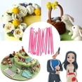thumbnail image 2 of Yuarrent Kit de 14 Uds. De cera para tallar, accesorio decorativo para forma, herramientas de cerámica, Fondant, glaseado, moderno, Cocina y Comedor Rosa roja, 2 of 6