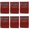 (6 Pack) Tylenol Extra Strength Pain Reliever Caplets, 50 Pouches of 2 Caplets, (100 Caplets per Box)