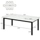 thumbnail image 1 of Mesa de Comedor Industrial para 6-8 Personas, Mesa de Madera de 71" con Estructura Metálica, Acabado Rústico, 1 of 6