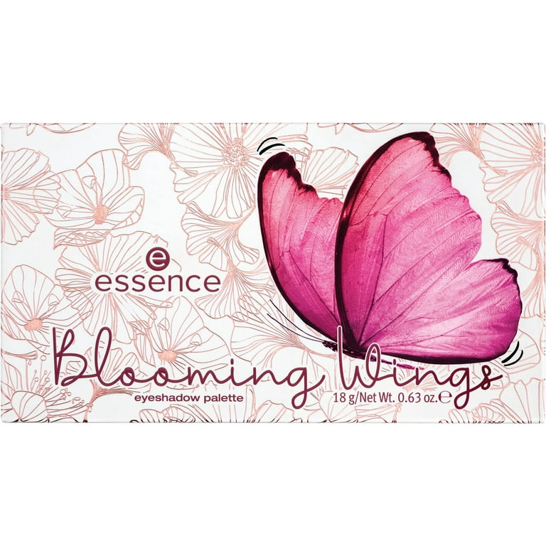 essence Blooming Wings Eyeshadow Palette, No.01 Bloom Like A Butterfly,  Multicoloured, 18 Colours, Intense, Matte, Shimmering, Glitter (18g)