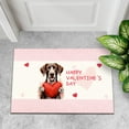 thumbnail image 4 of Happy Valentine's Day German Shorthaired Pointer Brings Love Heart Doormat GSP Lover Dog Gift Indoor Outdoor Welcome Mat - 02028, 4 of 5
