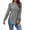 Dark Gray, variant on Dyfzdhu Sweaters for Women Casual Loose Fit Long Sleeve Solid Color Crewneck Side Slit Knit Sweater Pullover Tops