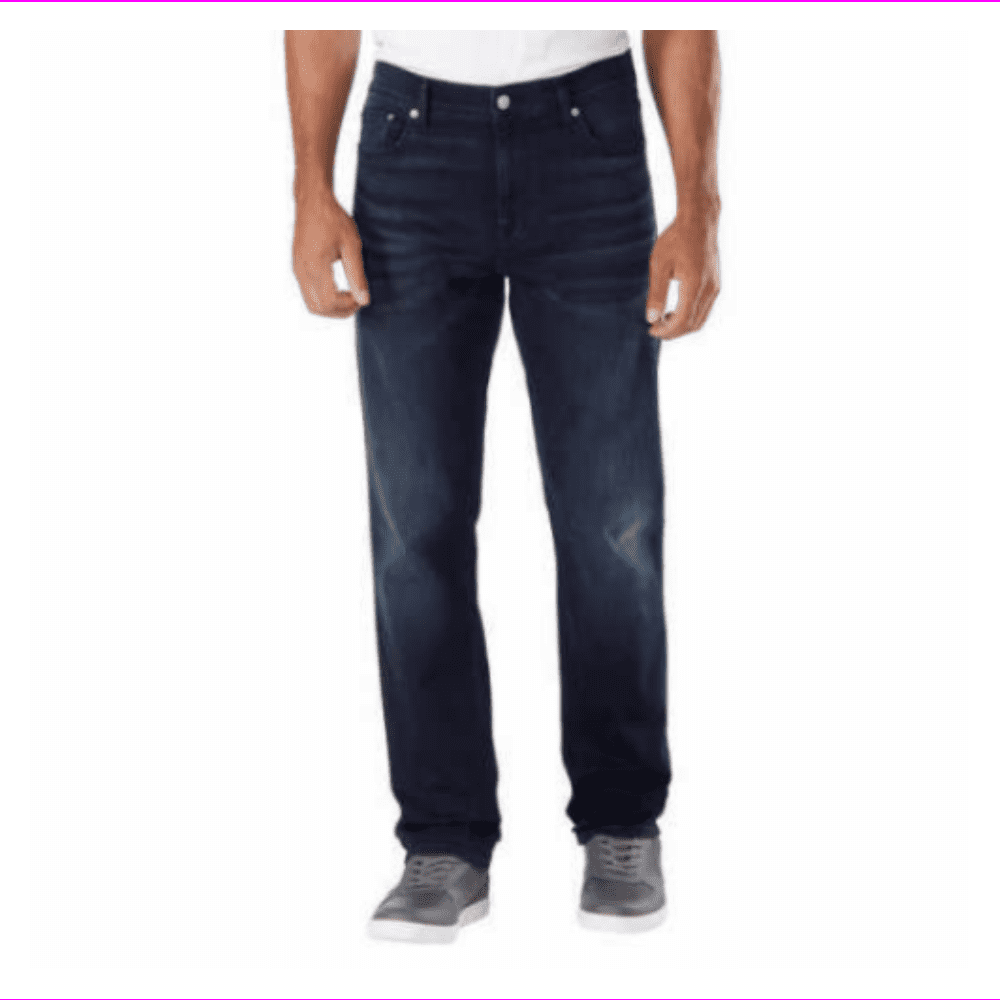 Calvin Klein Men's CKJ 035 Straight Fit Jeans 36W-32L Dark Indigo -  