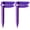 Purple, variant on Windproof Beach Towel Clips, Plastic Outdoor Picnic Mat Fixing Fasteners Clips Windproof Towel Clamps, Durable Portable Mats Sheets Clips Anchor Stakes for Camping Sand Beach, 2Pcs(Black,6x2.9")
