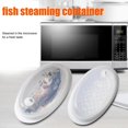 thumbnail image 4 of Steamer Kitchen Microwave Oven Steamer Folding Bowl Container Baking Fish Steam Roaster Bread Food Cook Tool, 4 of 7