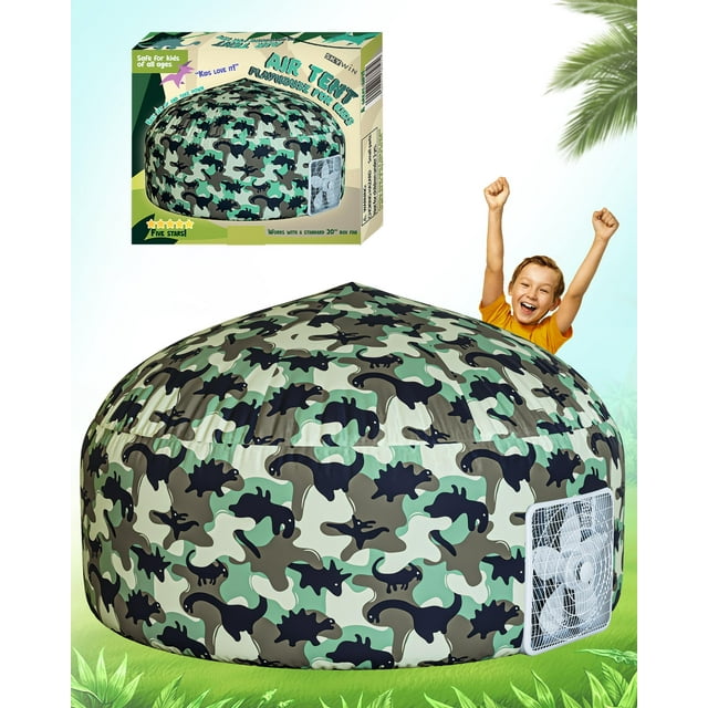 Carpa inflable Skywin para niños Camo gris oscuro con ventilador