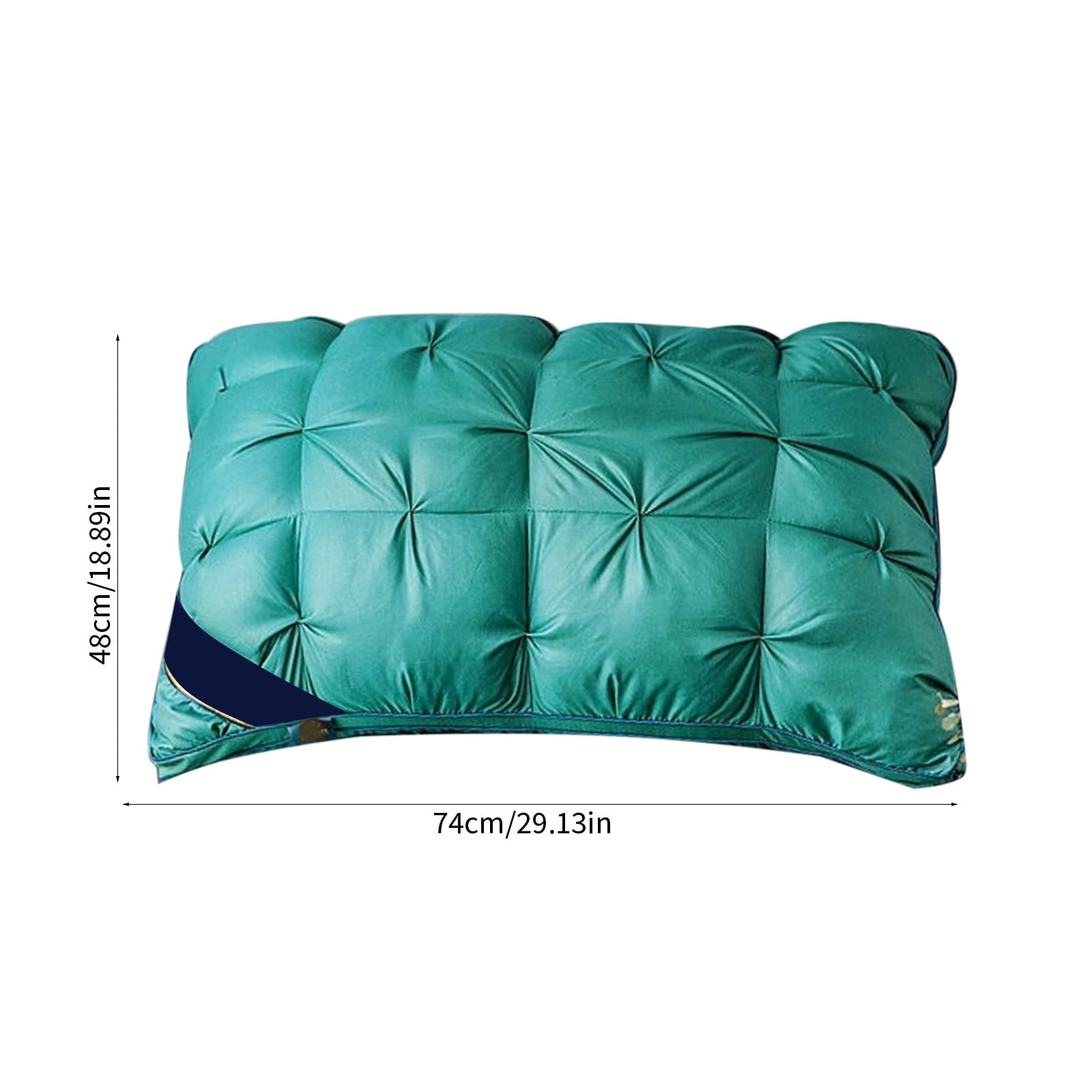 Goose Down Feather Pillows, Soft Bed Pillows Queen Size Set of 2, 100% Soft Cotton Shell, Bedding Pillow for Back, Stomach or Side Sleepers